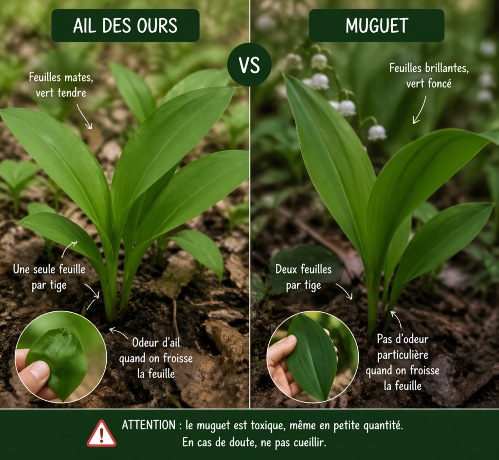 Ail des ours vs muguet: comparaison botanique